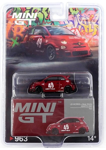 çınar ticaret mini gt 1/64 lb-works x abas works abarth 595 red - blister paket fiyatları