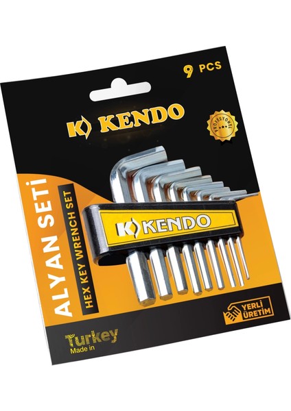 çınar ticaret kendo allen anahtar seti alyan anahtar 9 parça
