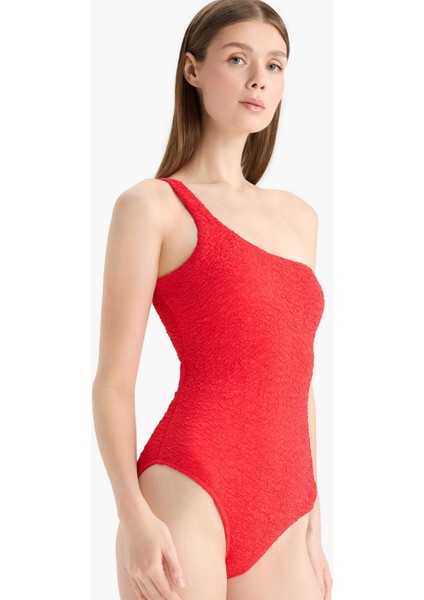 Regular Fit Gofre Dokulu Tek Omuz Mayo E2575AX25SM