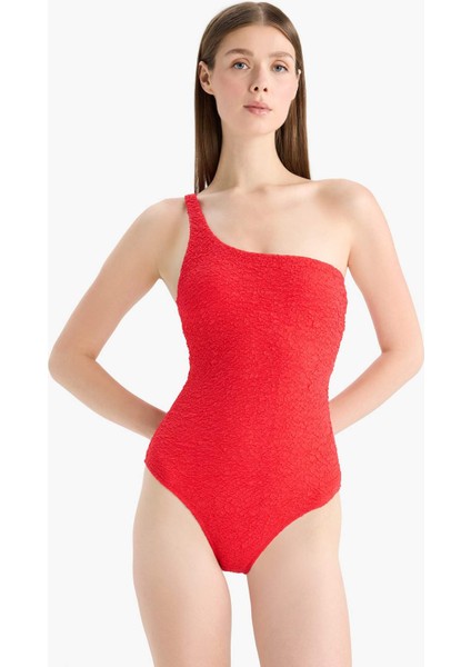 Regular Fit Gofre Dokulu Tek Omuz Mayo E2575AX25SM