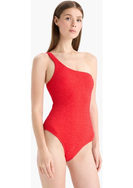 Regular Fit Gofre Dokulu Tek Omuz Mayo E2575AX25SM