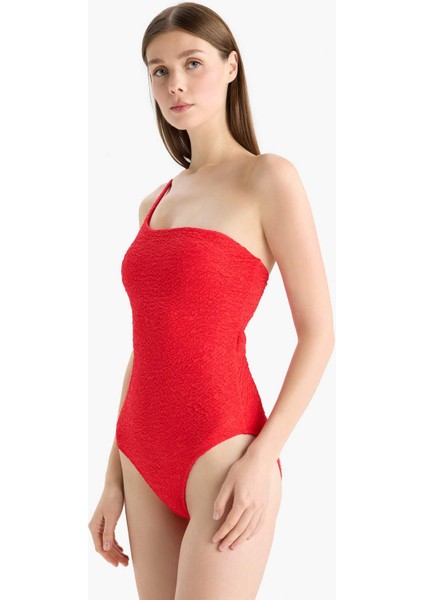 Regular Fit Gofre Dokulu Tek Omuz Mayo E2575AX25SM