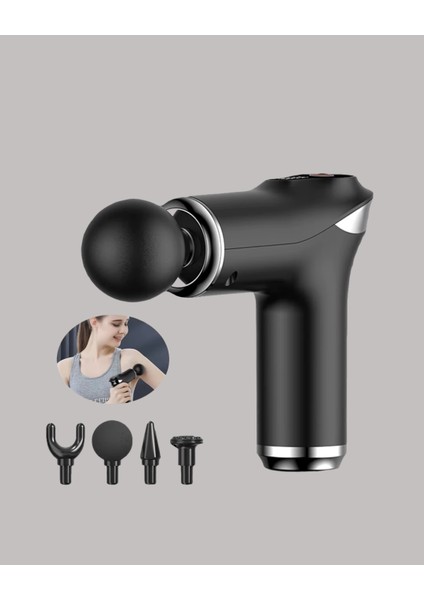 çınar ticaret mini masaj tabancası 4 başlık 6 hız ayarlı indirimleri