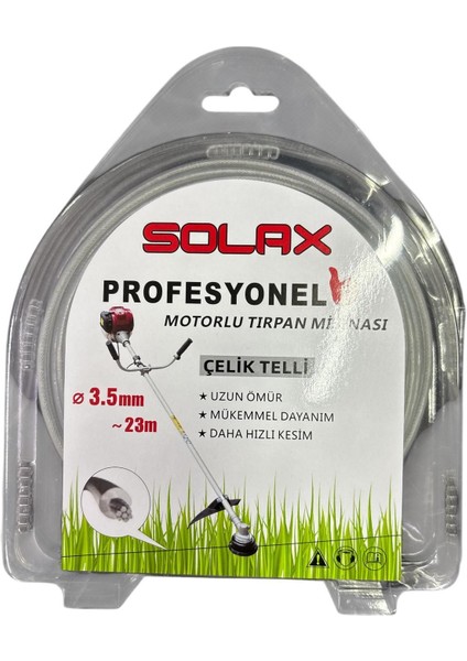 çınar ticaret solax çelik telli tırpan misinası 3,5 mm 23 metre