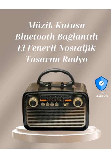 çınar ticaret bluetooth bağlantılı taşınabilir hoparlör – fm/am radyo özellikli, şarj edilebilir batarya, 1 kg