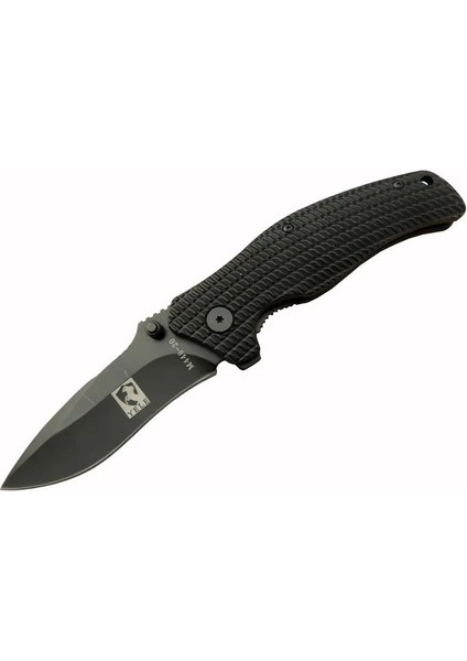 çınar ticaret eco lounge yele m446 siyah kamp çakı 20cm - yarı otomatik, kemerlikli