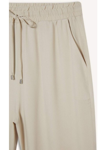 Harem Belmando Kumaş Pantolon Cepli Normal Bel Basic Düz Paça L3164AZ25SM