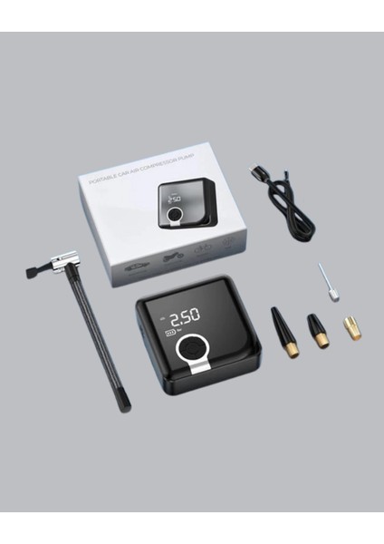 çınar ticaret kompakt tasarımlı led ışıklı taşınabilir hava kompresörü fiyatları