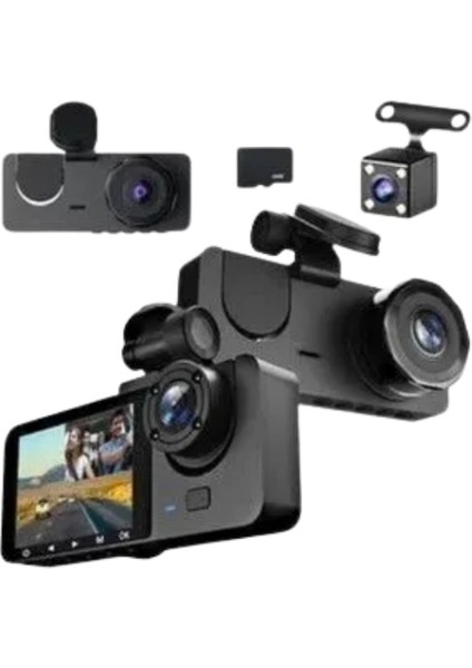 çınar ticaret gelişmiş g-sensörlü üçlü araç kamerası – 5” lcd ekran ve hareket algılama modelleri