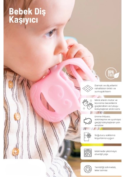 çınar ticaret pembe bebek silikon diş kaşıyıcı fiyatları