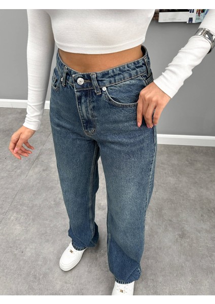 Blue Yıkamalı Straight Orj Jean indirimleri