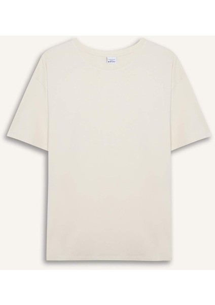 Fit Comfort Fit Bisiklet Yaka Sporcu Kısa Kollu Tişört