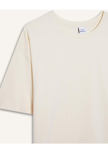 Fit Comfort Fit Bisiklet Yaka Sporcu Kısa Kollu Tişört