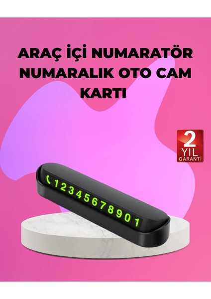 çınar ticaret fosforlu araç ıçi park kartı numaratörü