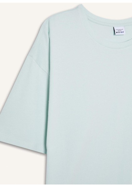 Comfort Fit Bisiklet Yaka Sporcu Kısa Kollu Tişört E3494AX25SM