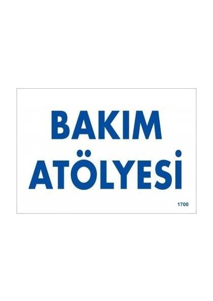 çınar ticaret bakım atölyesi uyarı levhası 17,5x25 kod:1700