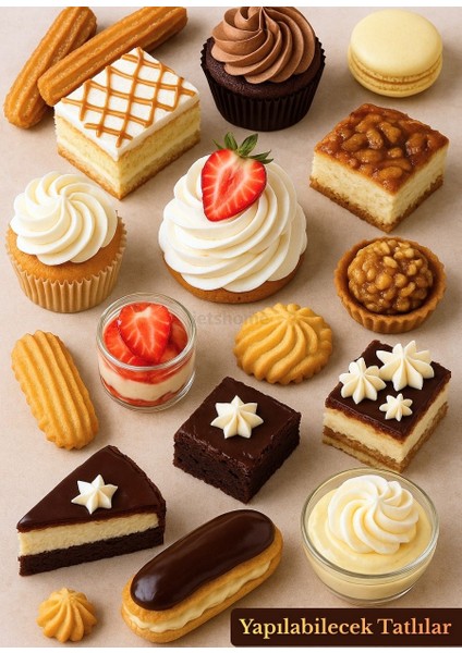 Büyük Boy 5’li Krema Duy Seti – Paslanmaz Çelik Pasta, Cupcake ve Tatlı Süsleme Uçları Set-1 indirimleri