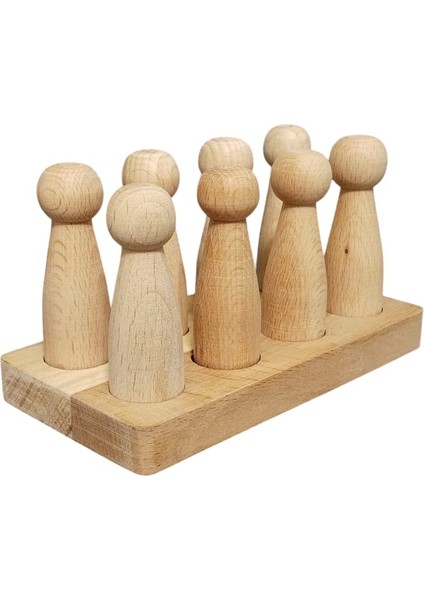 El Yapımı Peg Bebek ( 8'li ) ve Alt Tabla modelleri