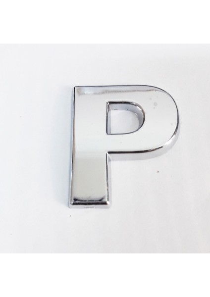 çınar ticaret cemax p harfi 3,75 cm krom yapışkanlı