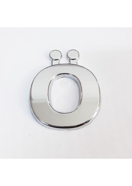 çınar ticaret cemax ö harfi 3,75 cm krom yapışkanlı