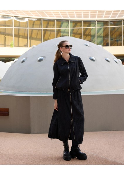 Tafta Etek Takım 38216 Siyah modelleri