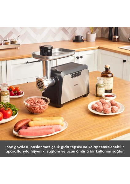 Inox Kıyma Makinesi 2000W modelleri