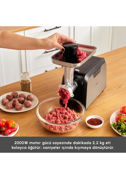 Inox Kıyma Makinesi 2000W