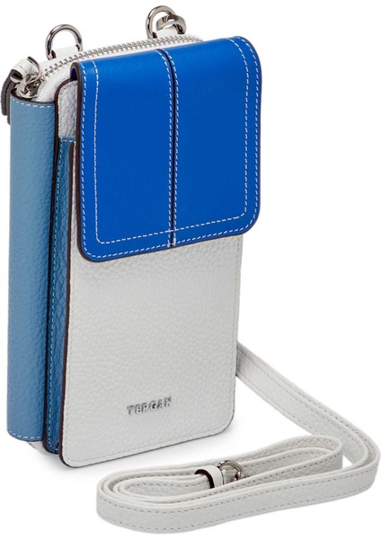 Beyaz-Floater Saks Mavi-Arsel Deri Kadın Omuz Çantası - S25Y1BC80438-V4J fiyatları