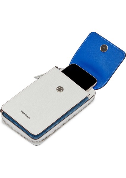 Beyaz-Floater Saks Mavi-Arsel Deri Kadın Omuz Çantası - S25Y1BC80438-V4J modelleri