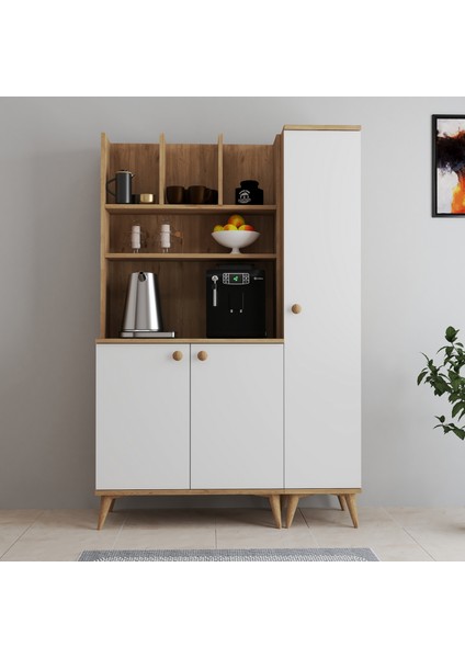 Fernıso Modern Ahşap Tasarım Dolaplı Kahve Köşesi fiyatları