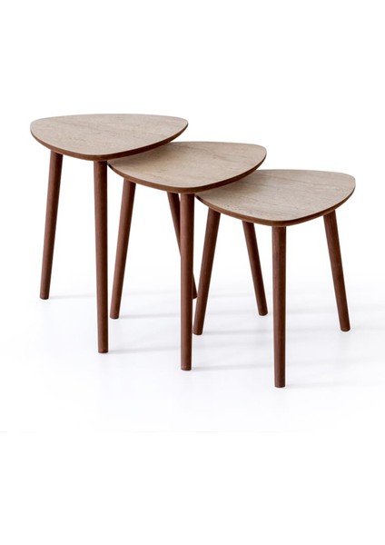 Vera 3'lü Zigon Sehpa Krem fiyatları