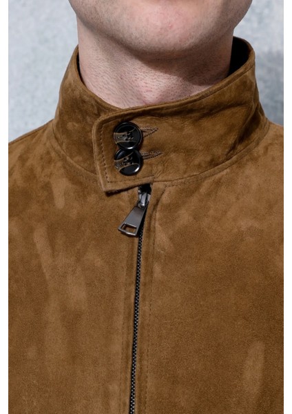 Kolej Hakiki Deri Taba Erkek Süet Ceket fırsatları