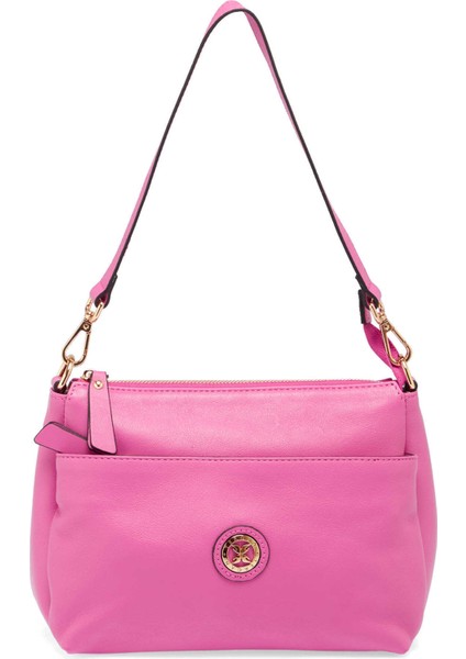 Pembe Deri Kadın Çapraz Askılı Çanta - S25Y1BC78872-H68