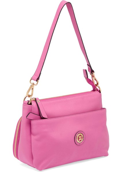 Pembe Deri Kadın Çapraz Askılı Çanta - S25Y1BC78872-H68 fiyatları