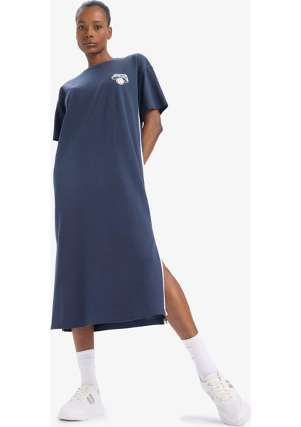 NBA New York Knicks Kısa Kollu Pike Elbise E3620AX25SM