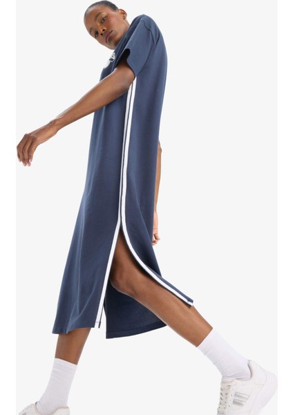 NBA New York Knicks Kısa Kollu Pike Elbise E3620AX25SM