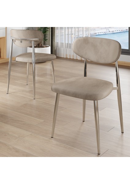 Olya Serisi 90X168 Lak Panel Sonata Takımı Krom Ayaklı 4 Sandalye fırsatları