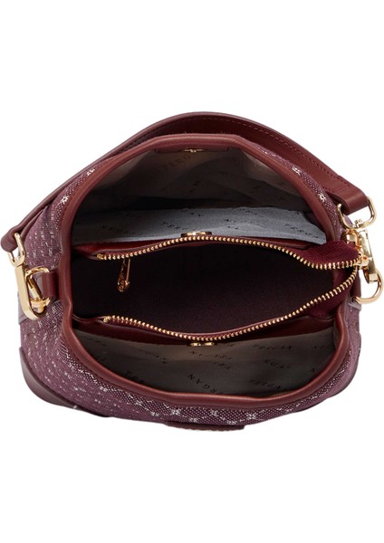 Bordo Tekstil Kadın Omuz Çantası - S25K1TWC0710-V6K fırsatları