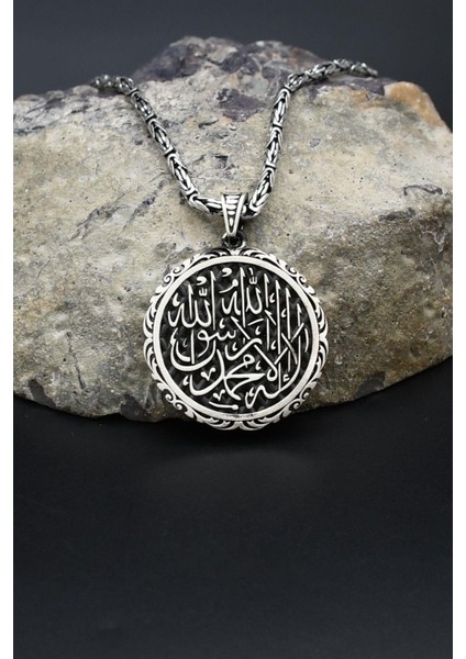 Kelime-I Tevhid Yazlı 925 Ayar Gümüş Kolye Kral Zincir 2mm 902424 fiyatları