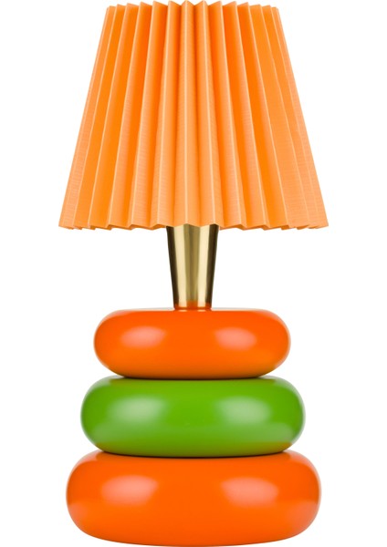 Little Lollies No:8 Renkli Masaüstü Aydınlatma - El Yapımı, Pirinç Detaylı