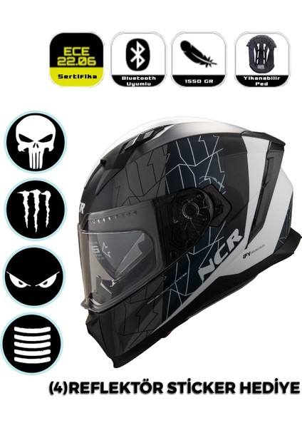 Ncr Stream Kapalı Kask Güneş Vizörlü (Ece-06)