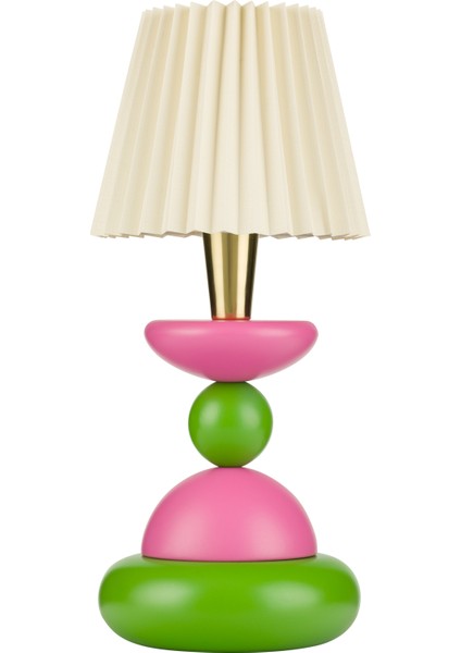 Little Lollies No:10 Renkli Masaüstü Aydınlatma - El Yapımı, Pirinç Detaylı
