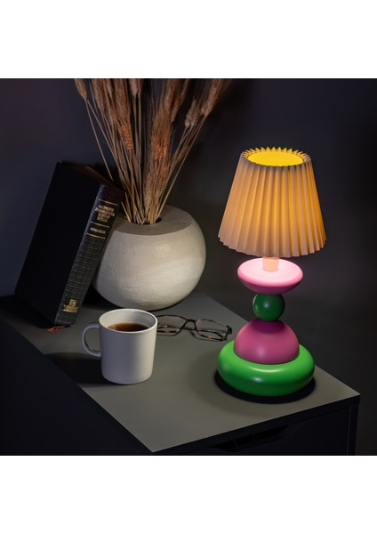 Little Lollies No:10 Renkli Masaüstü Aydınlatma - El Yapımı, Pirinç Detaylı fiyatları