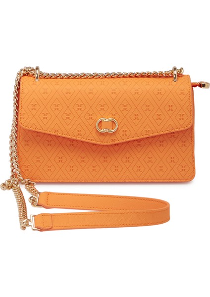 Turuncu Print Kadın Omuz Çantası - S25Y1PR09176-V3F
