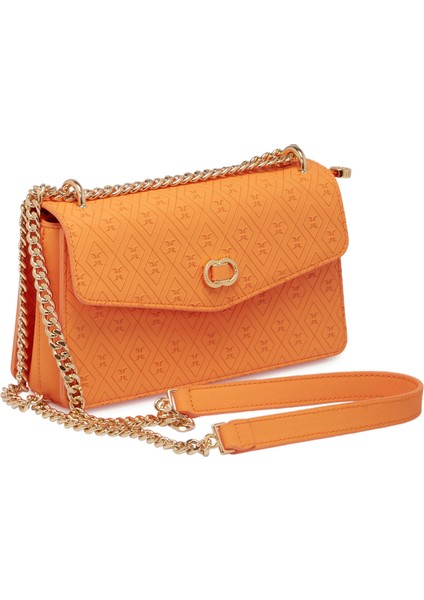 Turuncu Print Kadın Omuz Çantası - S25Y1PR09176-V3F fiyatları