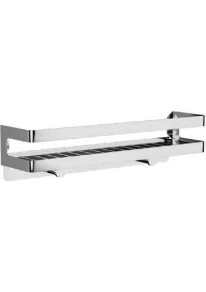 Duş Malzemelik, Düz, Açık, Askılı, 40XH7X10CM - Parlak Paslanmaz Çelik