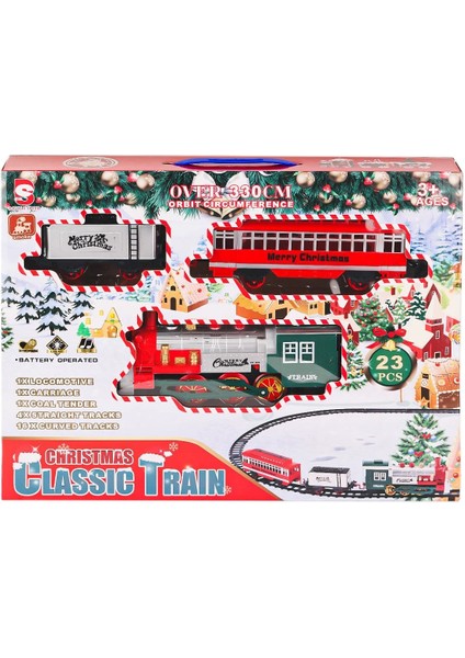 Işıklı Dumanlı Yılbaşı Tren Seti fiyatları