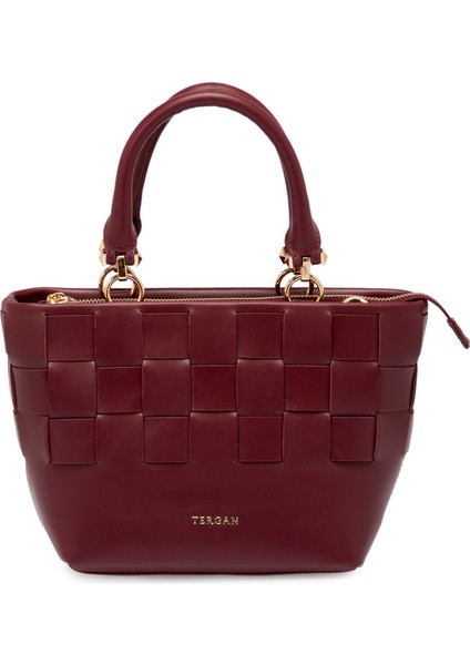 Bordo Deri Kadın El Çantası - S25Y1BC80408-X31
