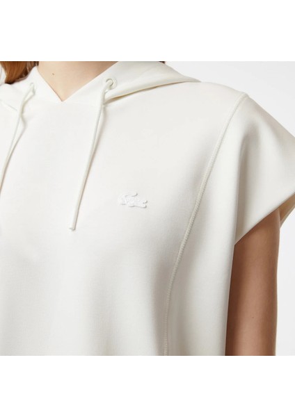 Kadın Straight Fit Kapüşonlu Beyaz Elbise modelleri