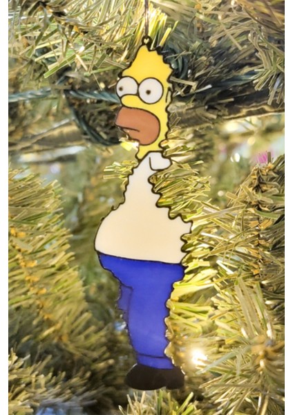 Karikatür Figür Tam Gövde Yılbaşı Süsü – Eğlenceli Ağaca Asmalık Dekor